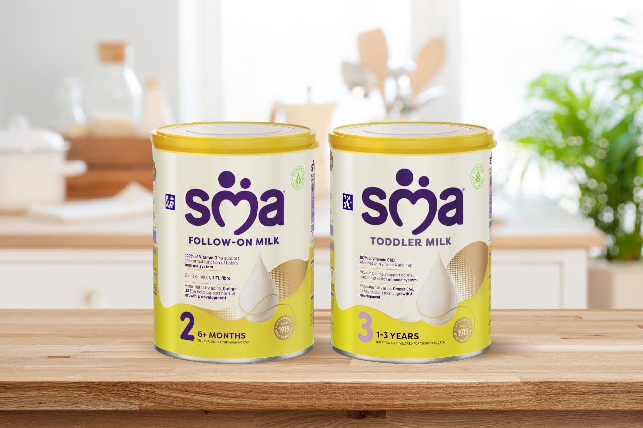 SMA Follow-on and SMA Toddler Milks